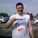 At the Railroad Days 5K, I placed second in my age group with a time of 26:28.